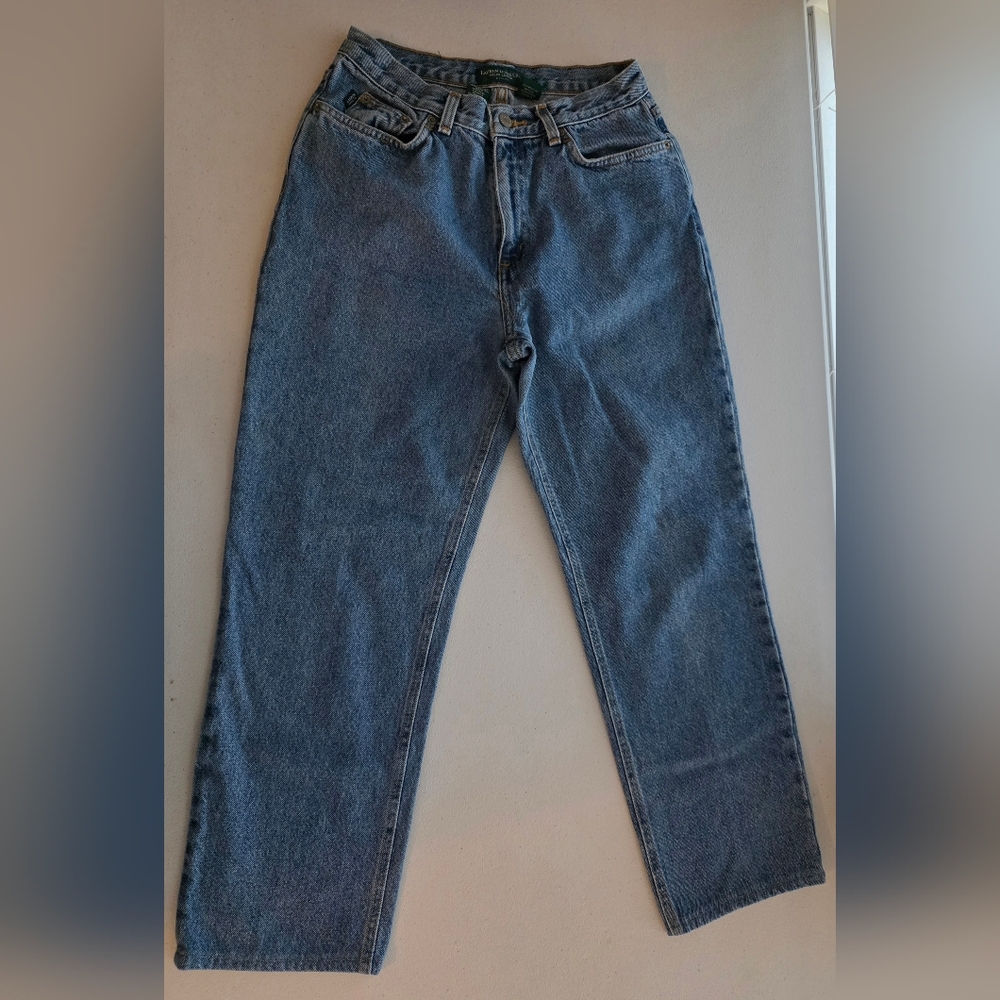 Vintage Lauren Ralph Lauren 90s High Waisted Mom Jeans Petite 100% Cotton